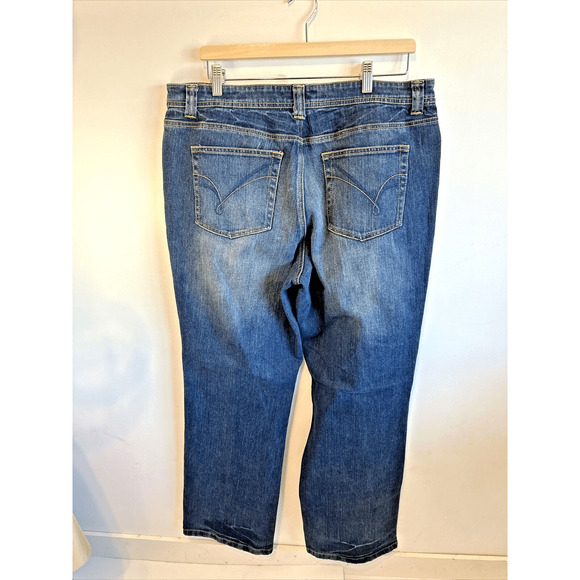 Venezia By Lane Bryant Wide Straight Leg Denim Jeans Women's Size‎ 18 NWT - Picture 7 of 16